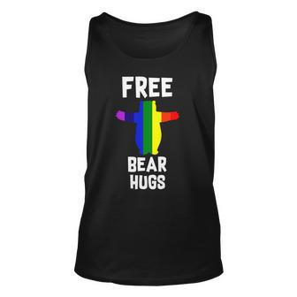 Free Bear Hugs Gay Pride Unisex Tank Top - Thegiftio UK