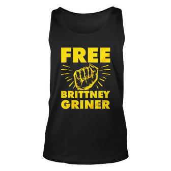 Free Brittney Griner Free Bg Fight Hand Supporter Graphic Design Printed Casual Daily Basic Unisex Tank Top - Thegiftio UK