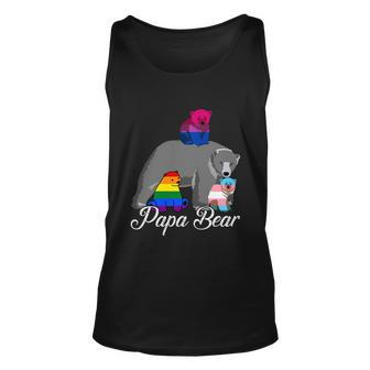 Free Dad Hugs Proud Papa Bear Lgbt Gay Pride Lgbtq Funny Gift Unisex Tank Top - Thegiftio UK