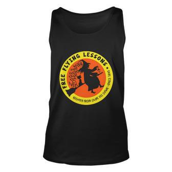 Free Flying Lessons Nightly From Dusk Till Dawn Since 1843 Halloween Quote Men Women Tank Top Graphic Print Unisex - Thegiftio UK