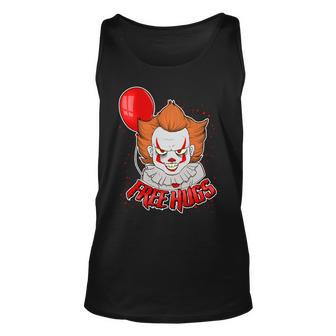 Free Hugs Scary Clown Funny Unisex Tank Top - Monsterry AU