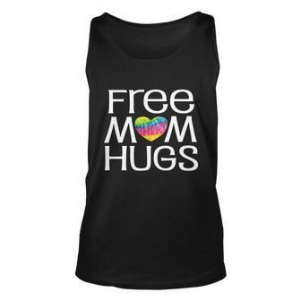 Free Mom Hugs Gift With Tye Dye Heart Popular And Cute Unisex Tank Top - Thegiftio UK