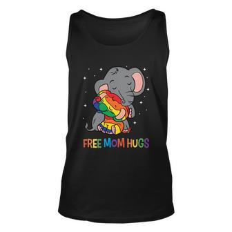 Free Mom Hugs Lgbt Mother Elephant Rainbow Womens Gift Unisex Tank Top - Thegiftio UK