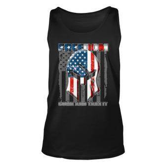 Freedom Come And Take It Gladiator Us Flag Unisex Tank Top - Monsterry