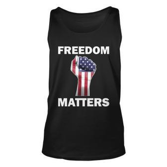 Freedom Matters Usa American Fist Unisex Tank Top - Monsterry DE