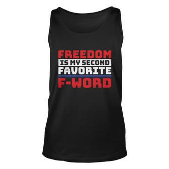 Freedom My Second Favorite F Word Plus Size Shirt For Men Women And Family Unisex Tank Top - Monsterry AU