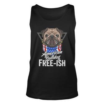 Freeish American Bulldog Cute Funny 4Th Of July Independence Day Plus Size Unisex Tank Top - Monsterry