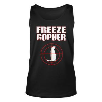 Freeze Gopher Target Unisex Tank Top - Monsterry