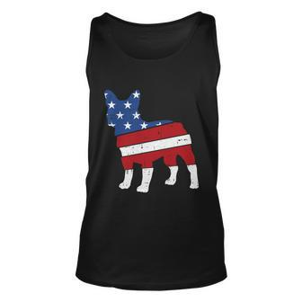 French Bulldog 4Th Of July Cute Frenchie American Flag Dog Unisex Tank Top - Monsterry CA