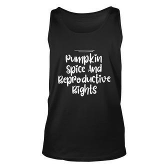 From Daughter Pumpkin Spice And Reproductive Rights Gift Unisex Tank Top - Thegiftio UK