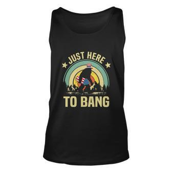 Funny 4Th Of July Bigfoot Usa Flag Unisex Tank Top - Monsterry