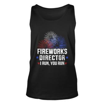 Funny 4Th Of July Fireworks Director I Run You Run V2 Unisex Tank Top - Monsterry CA