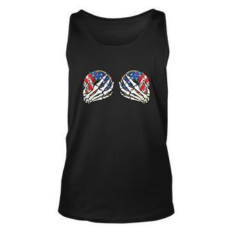 Funny 4Th Of July Skeleton Patriotic Unisex Tank Top - Monsterry CA