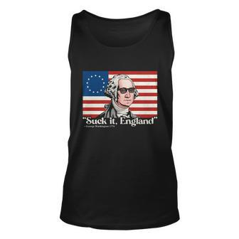 Funny 4Th Of July Suck It England Patriotic 1776 Usa Flag Unisex Tank Top - Monsterry AU