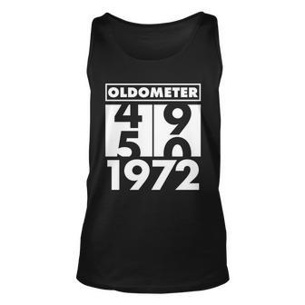Funny 50Th Birthday Oldometer Made In 1972 Tshirt Unisex Tank Top - Monsterry