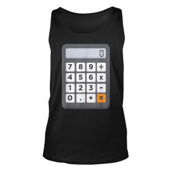 Funny Accountant Halloween Costume Outfit Math Calculator Men Women Tank Top Graphic Print Unisex - Thegiftio UK