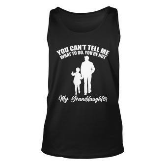 Funny & Cute Granddaughter And Grandfather Tshirt Unisex Tank Top - Monsterry