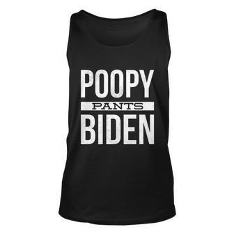 Funny Anti Biden Fjb Lets Go Brandon Poopy Pants Biden Anti Joe Biden F Jo Unisex Tank Top - Monsterry