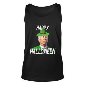 Funny Anti Joe Biden St Patricks Day Shirt Happy Halloween Unisex Tank Top - Thegiftio UK