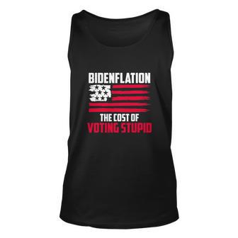 Funny Bidenflation The Cost Of Voting Stupid Anti Biden Unisex Tank Top - Monsterry