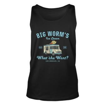 Funny Big Worms Ice Cream Truck Gift What Chu Want Gift Tshirt Unisex Tank Top - Monsterry DE
