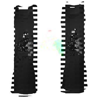 Funny Black Cat Christmas Tree Christmas Lights X Mas V2 Men Women Tank Top Graphic Print Unisex - Thegiftio