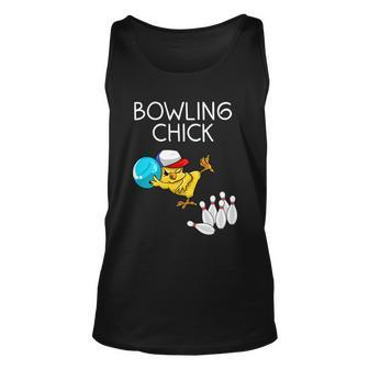 Funny Bowling Gift For Women Cute Bowling Chick Sports Athlete Gift Unisex Tank Top - Monsterry AU