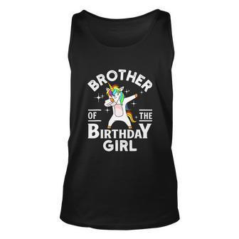 Funny Brother Of The Birthday Girl Unicorn Unisex Tank Top - Monsterry AU