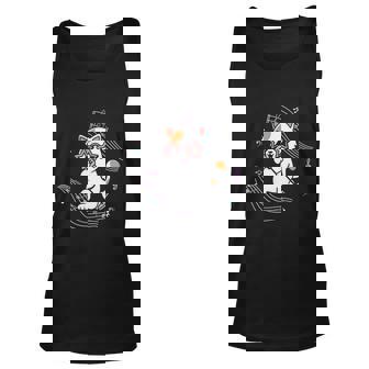 Funny Cat With Saxophone Music Cat Day Cat Lover Unisex Tank Top - Thegiftio UK