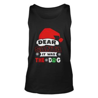 Funny Christmas Dog Santa Hat Funny Dog Quotes Graphic Design Printed Casual Daily Basic Unisex Tank Top - Thegiftio UK