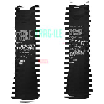 Funny Christmas Fragile Definition Tshirt Unisex Tank Top - Monsterry
