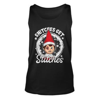 Funny Christmas Snitches Get Stitches Tshirt Unisex Tank Top - Monsterry AU