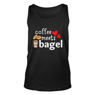 Funny Coffee Meets Bagel Morning Bagel Design Unisex Tank Top - Thegiftio UK