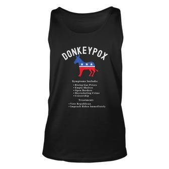 Funny Conservative Republican Anti Biden Donkeypox Unisex Tank Top - Monsterry DE
