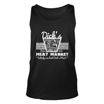 Funny Dicks Meat Market Gift Funny Adult Humor Pun Gift Tshirt Unisex Tank Top - Monsterry CA