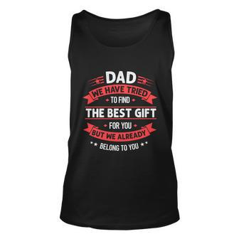 Funny Fathers Day Meaningful Gift Dad From Daughter Son Wife For Daddy Gift Unisex Tank Top - Monsterry UK