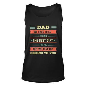 Funny Fathers Day Shirt Dad From Daughter Son Wife For Daddy Graphic Design Printed Casual Daily Basic Unisex Tank Top - Thegiftio UK