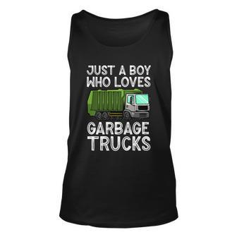 Funny Garbage Truck Design For Boys Toddler Men Trash Truck Gift Tshirt Unisex Tank Top - Monsterry CA