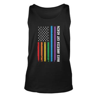 Funny Gay Pride Make American Flag Pride Month Unisex Tank Top - Monsterry