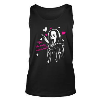 Funny Ghost Face You Like Scary Movies Too Unisex Tank Top - Monsterry CA
