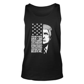 Funny Great Dad Donald Trump Fathers Day Gift Tee Shirt Unisex Tank Top - Monsterry UK