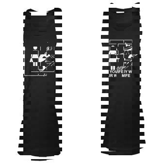 Funny Halloween Flying Witch Wife Novelty For Spouse Unisex Tank Top | Seseable UK