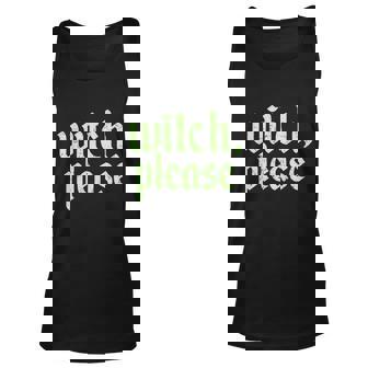 Funny Halloween Funny Halloween Distressed Witch Please Graphic Design Printed Casual Daily Basic V2 Unisex Tank Top - Thegiftio