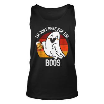 Funny Halloween Im Just Here For The Boos Costume Gift Unisex Tank Top - Thegiftio UK