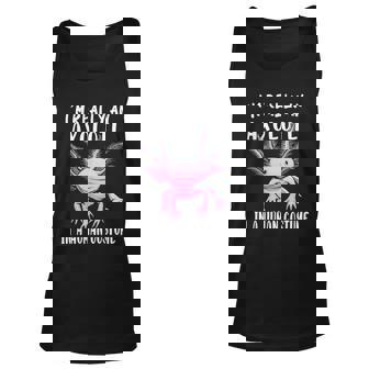 Funny Halloween Im Really An Axolotl In A Human Funny Halloween Costume Unisex Tank Top - Thegiftio