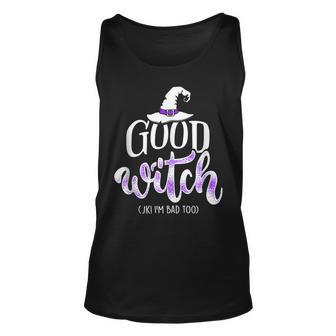 Funny Halloween Party - Good Witch Jk Im Bad Too Partner Unisex Tank Top - Seseable