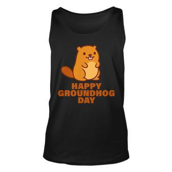 Funny Happy Groundhog Day Tshirt Unisex Tank Top - Monsterry