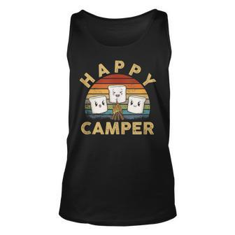 Funny Happy Marshmallow Camper Cute For Kids Women Men V3 Unisex Tank Top - Seseable