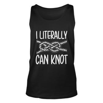Funny I Literally Can Knot Scouting Knotting Camping Hiking Unisex Tank Top - Monsterry
