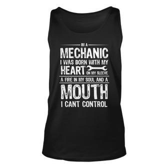 Funny Im A Mechanic Quote Tshirt Unisex Tank Top - Monsterry